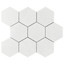 Bianco Dolomite Marble 4" Hexagon Mosaic Tile Polished