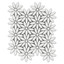 Bianco Dolomite With Bianco Dolomite Center Accent Daisy Flower Waterjet Mosaic Tile Polished