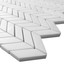 Bianco Dolomite Marble Mini Chevron Polished Mosaic Tile Sample