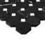 Nero Marquina Black Marble Octagon with Dolomite Dots Polished Mosaic Tile