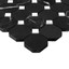 Nero Marquina Black Marble Octagon with Dolomite Dots Honed Mosaic Tile Sample