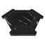 Nero Marquina Black Marble Georama Hexagon with Black Strips Honed Mosaic Tile