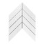 Bianco Dolomite Marble 2" x 8" Chevron Mosaic Tile Polished