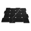 Nero Marquina Black Honed Marble Large Basketweave with Bianco Dolomite Dots Mosaic Tile