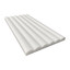 Fluted 3D Dimensional 6x24 Tile Bianco Dolomite Marble Honed