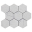 4" Carrara Marble Hexagon Mosaic Tile Polished