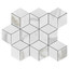 Calacatta Gold Italian Marble Rhombus 3D Cube Diamond Mosaic Tile Polished