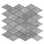 Bardiglio Gray Marble Large Diamond Mosaic Tile Honed