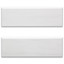 4x12 Bianco Dolomite Marble Bulnose Trim Tile Polished