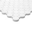 Bianco Dolomite Marble Penny Circles Honed Mosaic Tile with Bianco Dolomite Circles