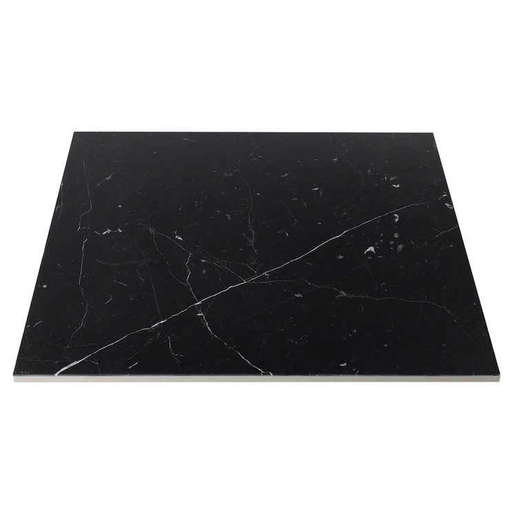 Nero Marquina Black Honed Marble 24x24 Marble Tile Sample