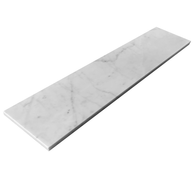 Carrara White Italian Marble 3x18 Polished Tile