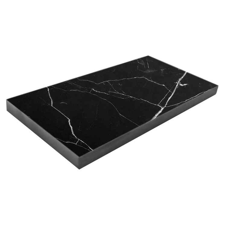 Nero Marquina Black Marble 3x9 Honed Tile