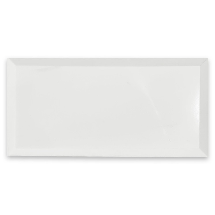 Bianco Dolomite 3x6 Marble Wide Bevel Subway Tile Polished