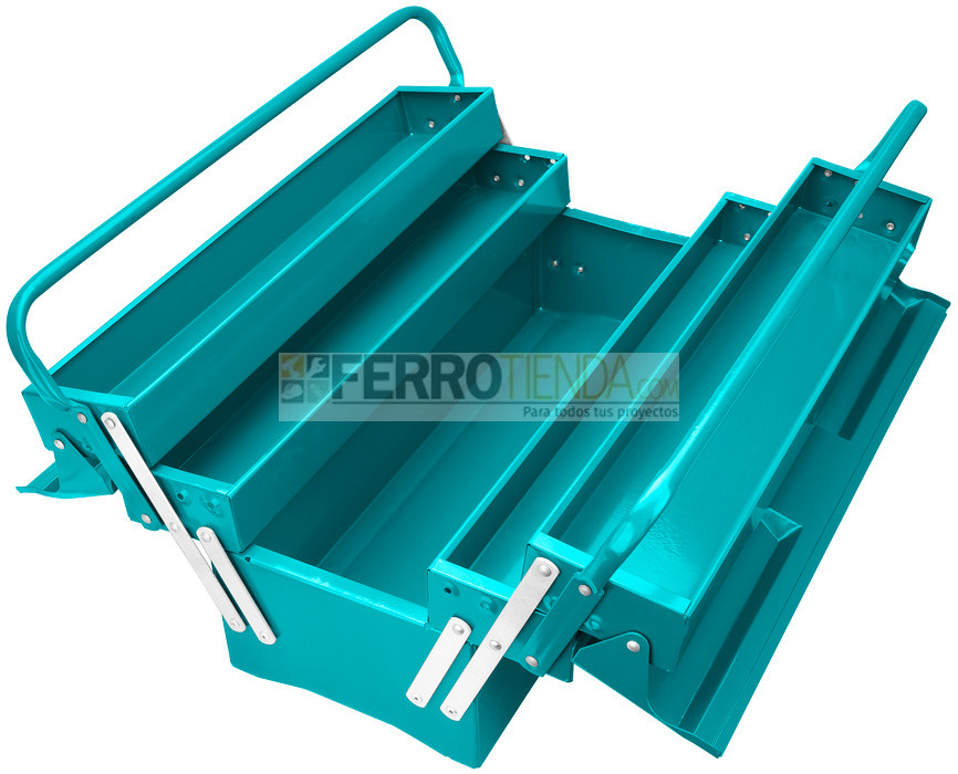 Caja De Herramienta Metálica Articulada Total Herramientas heagle.ir