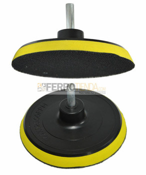 Disco soporte STRONG velcro 115MM con varon de 8mm Disco soporte STRONG velcro 115MM con varon de 8mm
