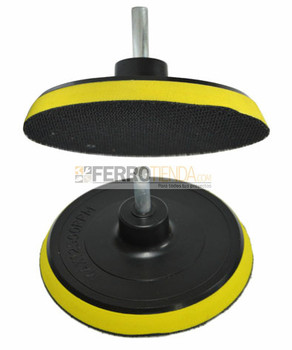 Disco soporte STRONG velcro 115MM con varon de 8mm