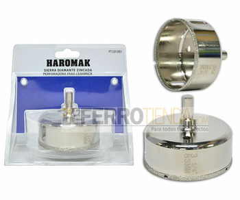 Sierra copa diamante HAROMAK P cerámica 83 mm