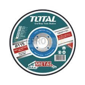 Disco corte metal TOTAL 4 1/2''x 3/64''x7/8'' plano