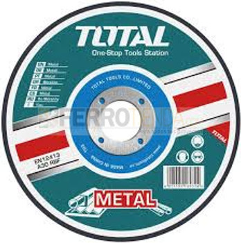 Disco corte metal TOTAL 4 1/2''x1/16''x /8" plano