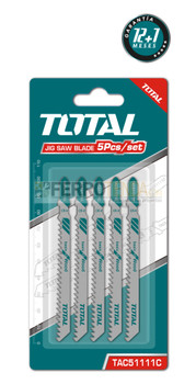 Segueta TOTAL p/sierra caladora 5pcs p/madera Segueta TOTAL p/sierra caladora 5pcs p/madera