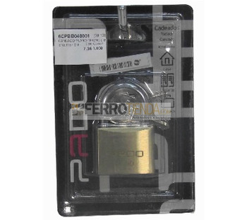 CANDADO PADO PLANO BRONCE BRASIL-51001197 E-40MM