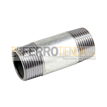 Neplos galvanizados de 1 pulgada