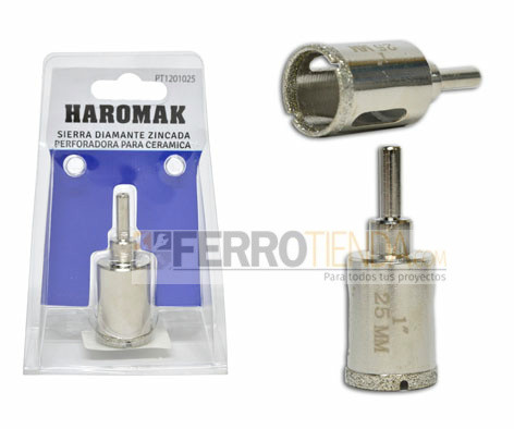 Sierra copa diamante HAROMAK P cerámica 25 mm
