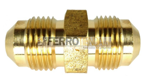 UNIÓN MACHO - MACHO ROSCA CÓNICA