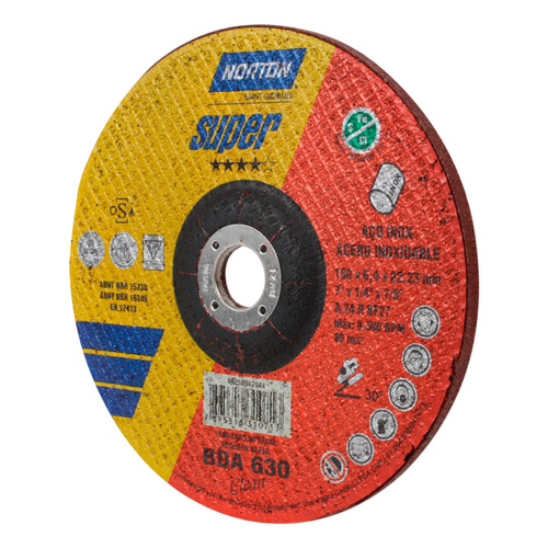 DISCO DESBASTE ACERO INOXIDABLE  4 1/2X1/4X7/8″