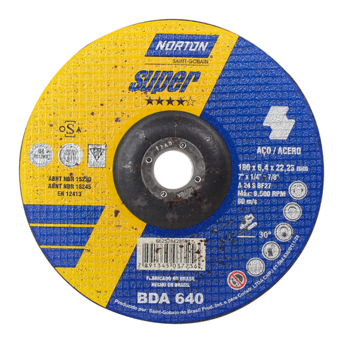 DISCO DESBASTE METAL «NORTON» 7X1/4X7/8″