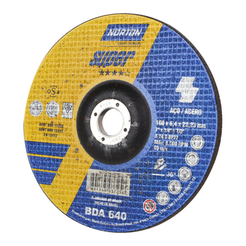 DISCO DESBASTE METAL «NORTON» 7X1/4X7/8″