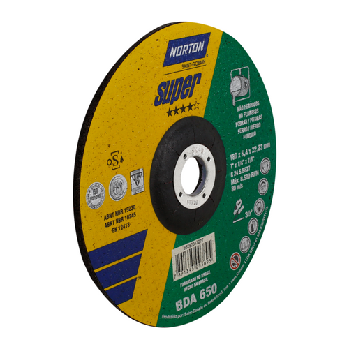 DISCO DESBASTE PIEDRA «NORTON» 7X1/4X7/8″