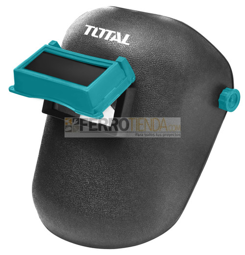 Mascara p/soldar TOTAL 100%PP 108x50x3mm con arnes y visor movible