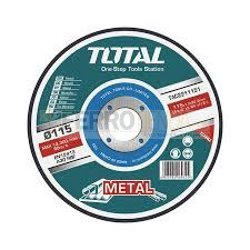 Disco corte metal TOTAL 4 1/2''x 3/64''x7/8'' plano