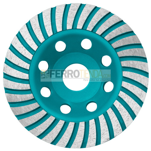 Copa diamantada turbo 4 1/2" x 7/8" TOTAL