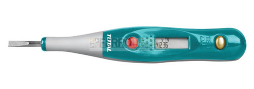 Comprobador de voltaje digital TOTAL 4x133 mm AC 12-250 V/DC 1.5-36 V