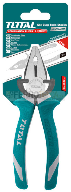 Alicate Electricista m/Caucho Industrial TOTAL 7''