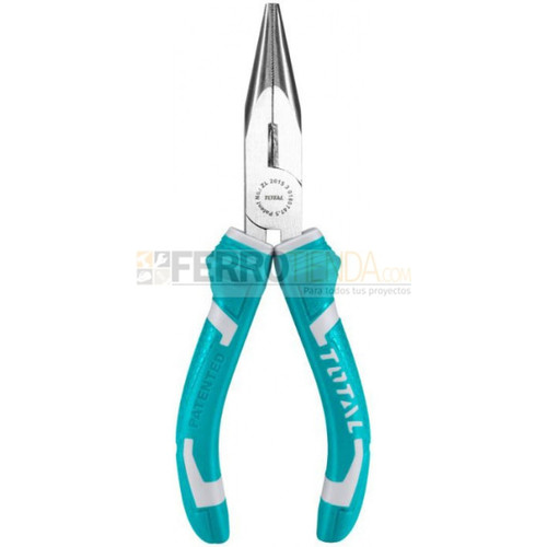 Pinza punta larga m/Caucho TOTAL 6''