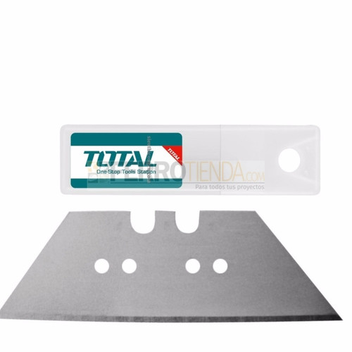 Cuchillas en juego rpto 10pcs 61x19mm p/estilete TOTAL TG5126101/THT512611