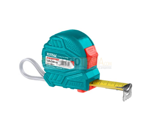 Flexometro de ABS TOTAL Metros/Pulgada 5Mx25mm