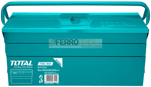 Caja Metalica de Herramientas Industrial TOTAL 495x200x290mm