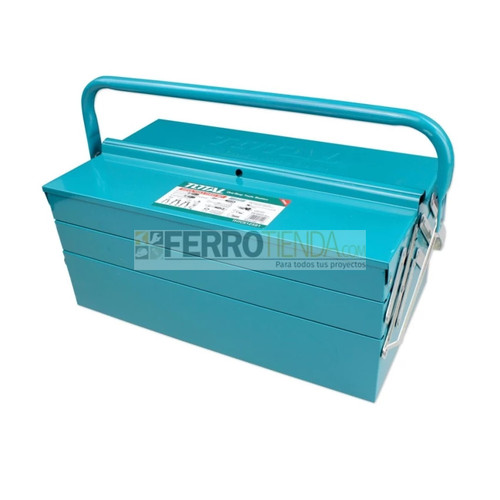 Herramientas Manuales en juego en Caja Metalica t/Acordeon TOTAL 59 Pz