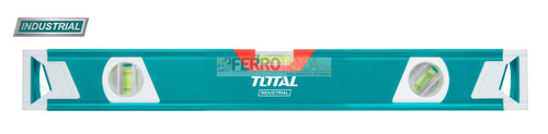 Nivel de aluminio industrial TOTAL 30cm c/ranura en V espesor lamina 1.5mm