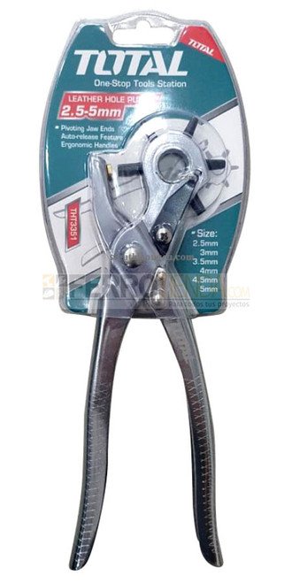 Perforadora de cuero TOTAL 2.5mm hasta 5mm