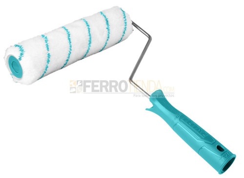Rodillo de felpa p/Superfice Rugosa p/interior TOTAL 230 mm 9'' - Altura felpa 12mm
