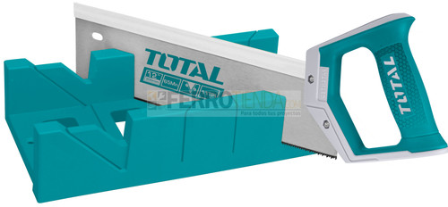 Serrucho Costilla TOTAL 12'' c/Soporte para ingletes 300x140x80 mm