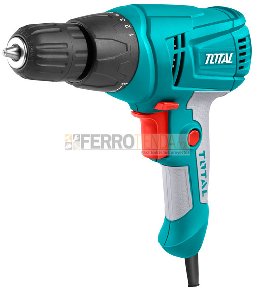 Taladro atornillador sin percutor TOTAL 3/8'' 280W