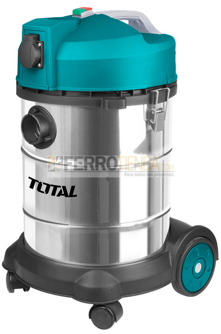 Aspiradora Industrial TOTAL seco-mojado 1400 W 30 litros