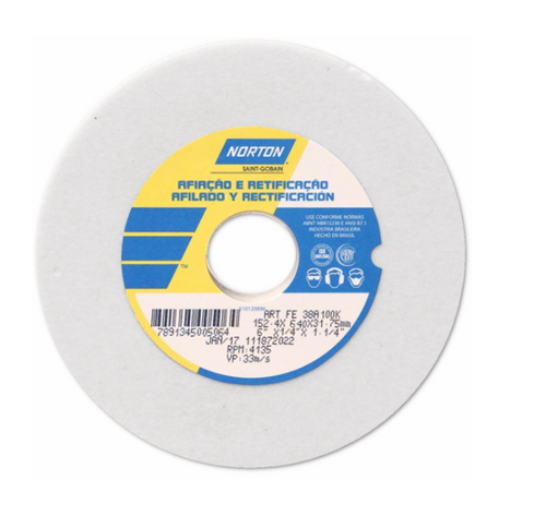 PIEDRA ESMERIL AFILAR SIERRAS NORTON 152.4x6.4x31.75xA100K 66253455383
